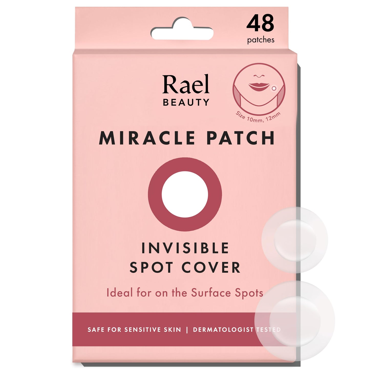Rael Miracle Invisible Spot Cover Hydrocolloid Acne Pimple Patches (96 Ct)