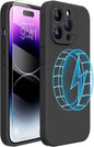Miracase Magnetic for iPhone 16 Pro Case, Silicone, Black
