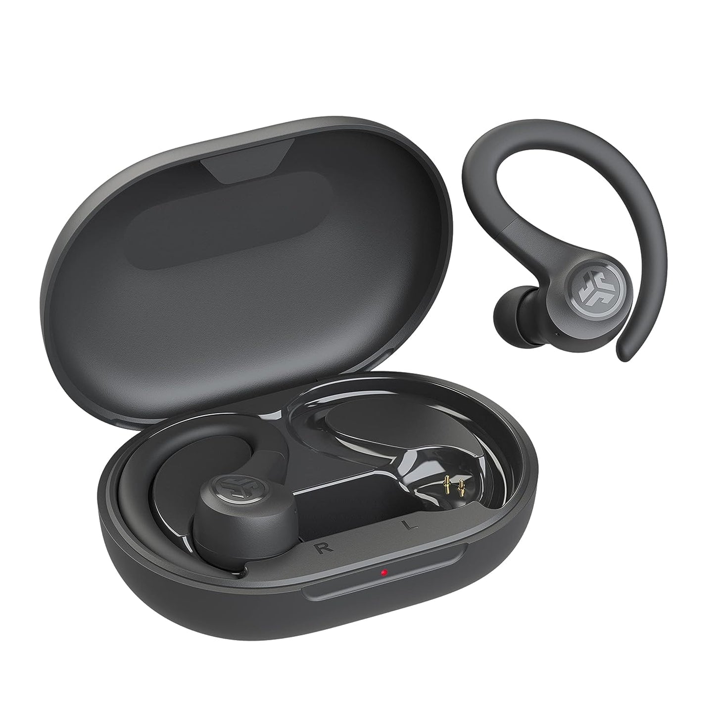 JLab, Go Sport+, True Wireless Workout Earbuds, Bluetooth Sport Earbuds, Clear Calling, Graphite