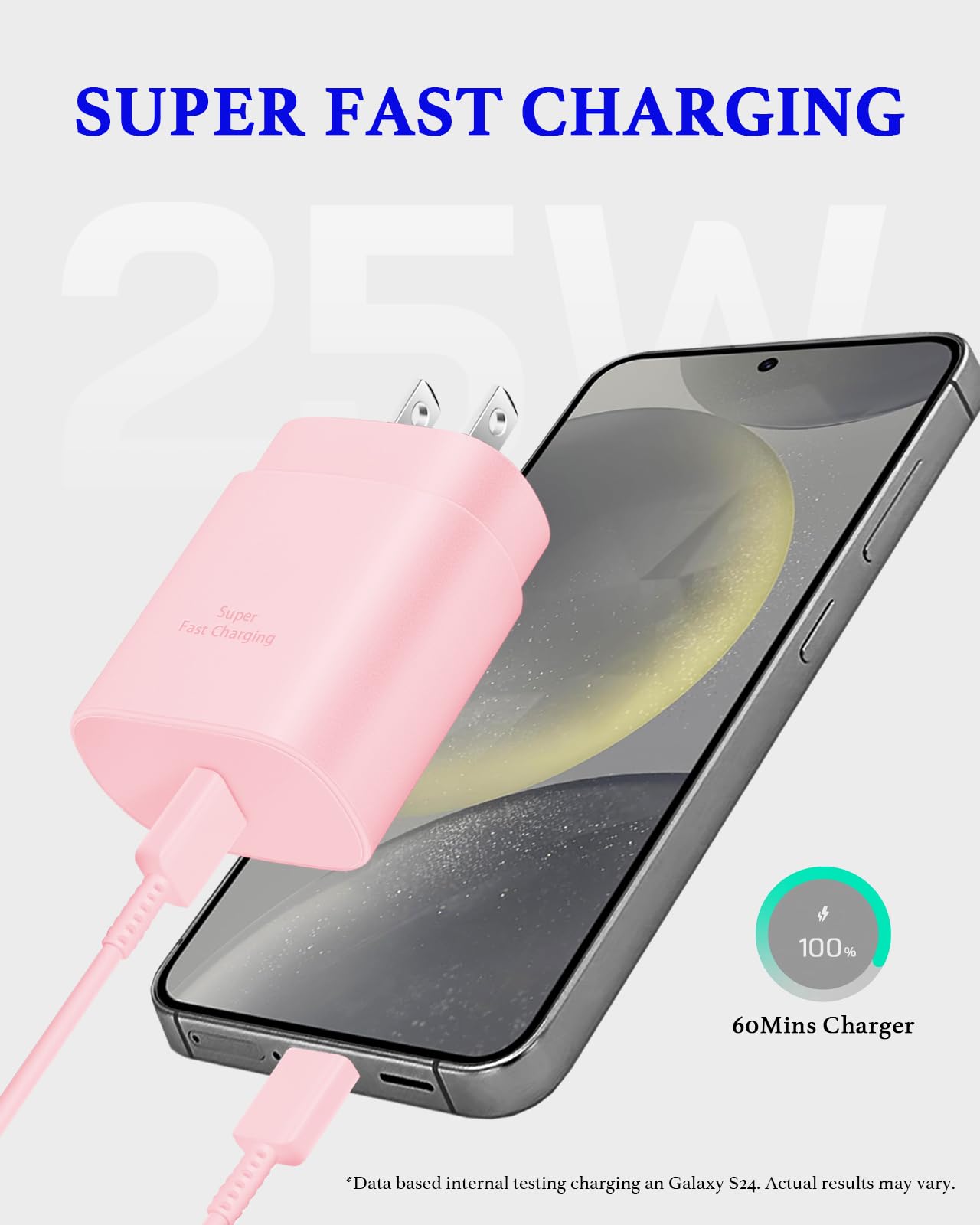 GUUSMART Type C Charger 2-Pack 25W Long 6ft USB C Charger Cable