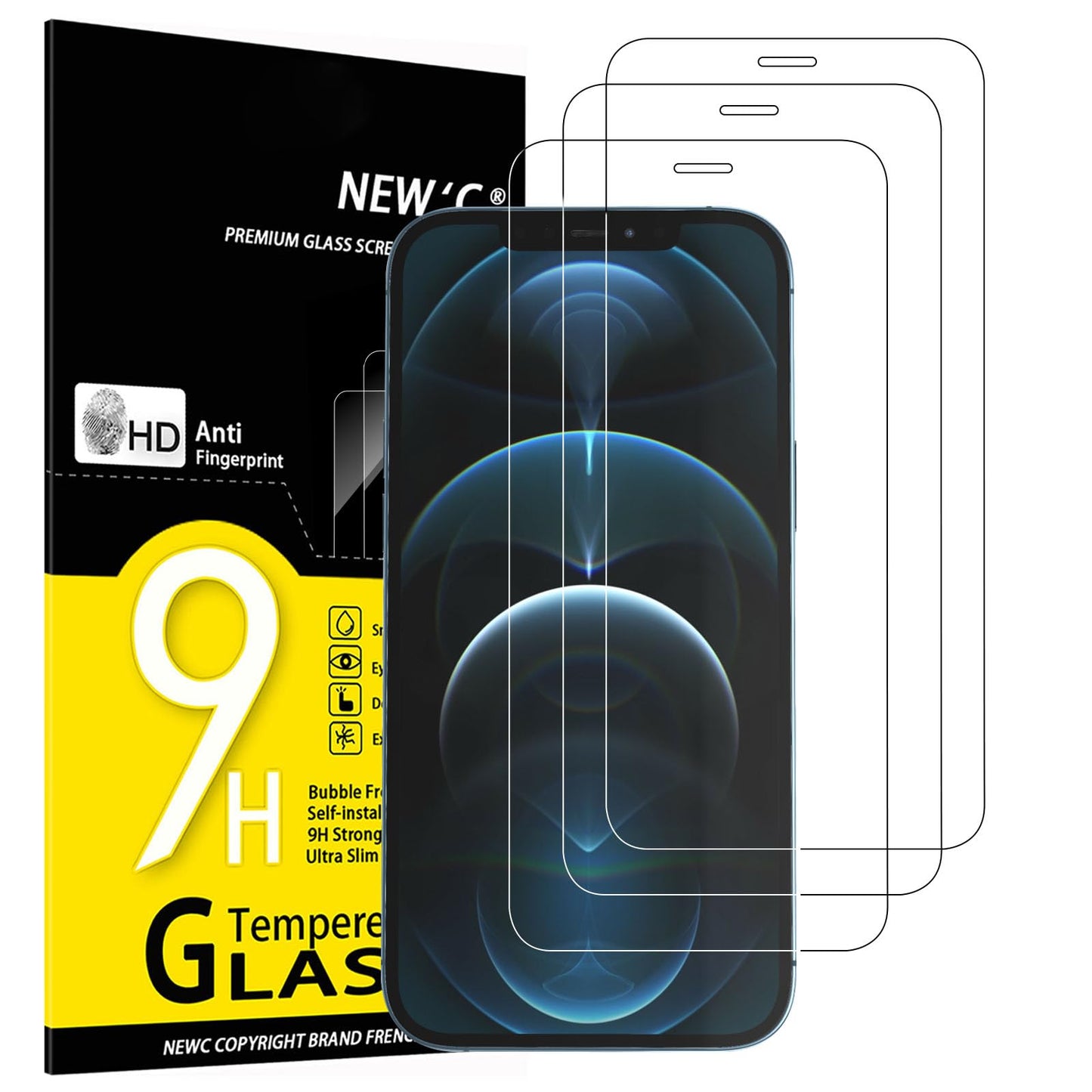 NEW'C for iPhone 17, iPhone 17 Pro, iPhone 16 Pro Screen Protector