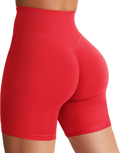 YEOREO SoftHue Women's Biker Shorts Workout Hidden Scrunch Gym Shorts