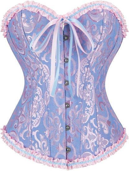 frawirshau Women's Overbust Costume Corset Renaissance Victorian