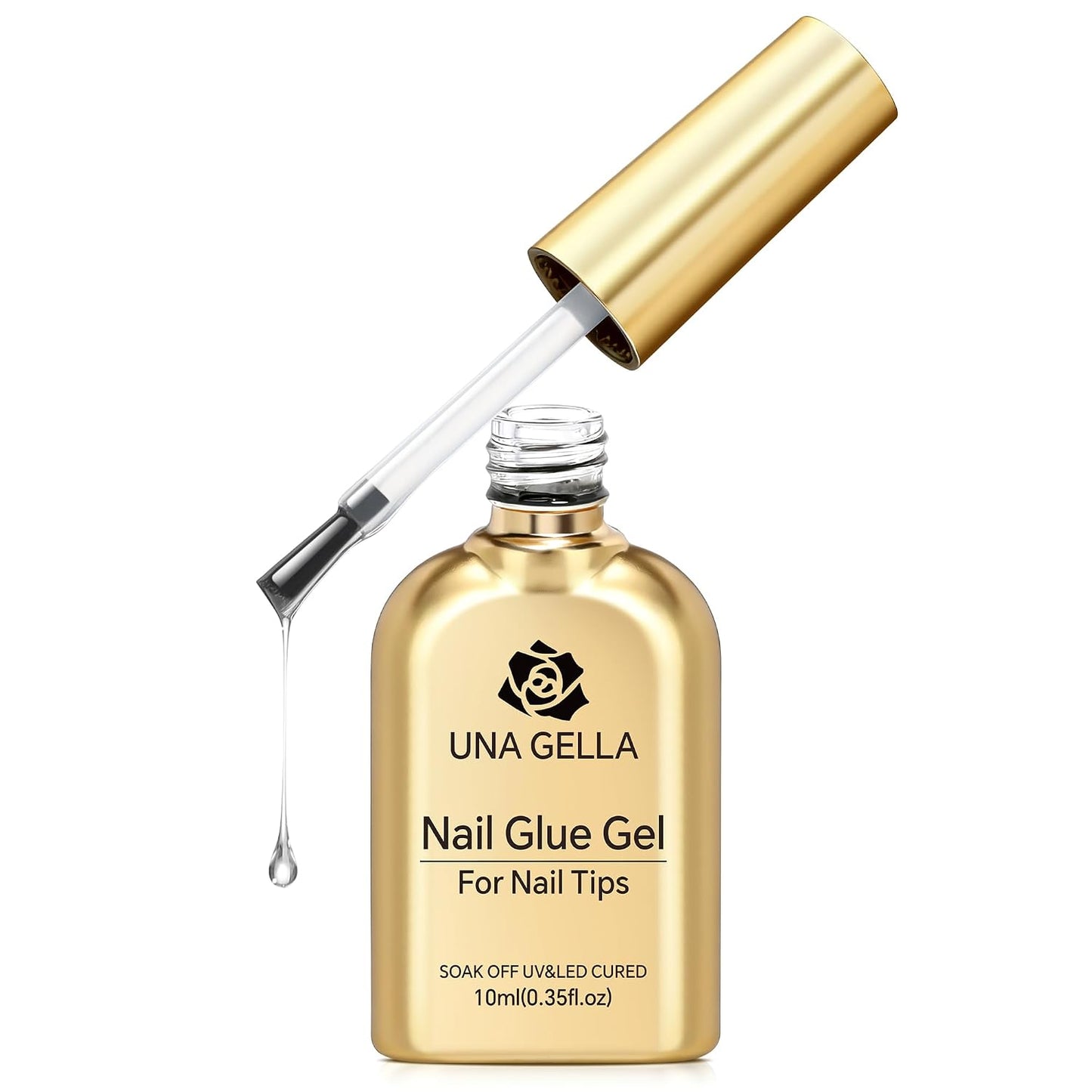 UNA GELLA 9 in 1 Gel Nail Glue U V Super Hold for Gel Nails Tips 10ml