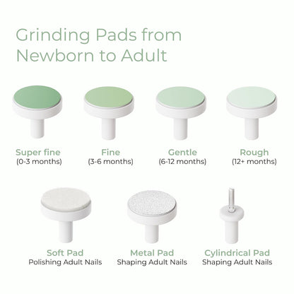 Momcozy Baby Nail File Electric, Gentle Night Light Baby Nail Trimmer