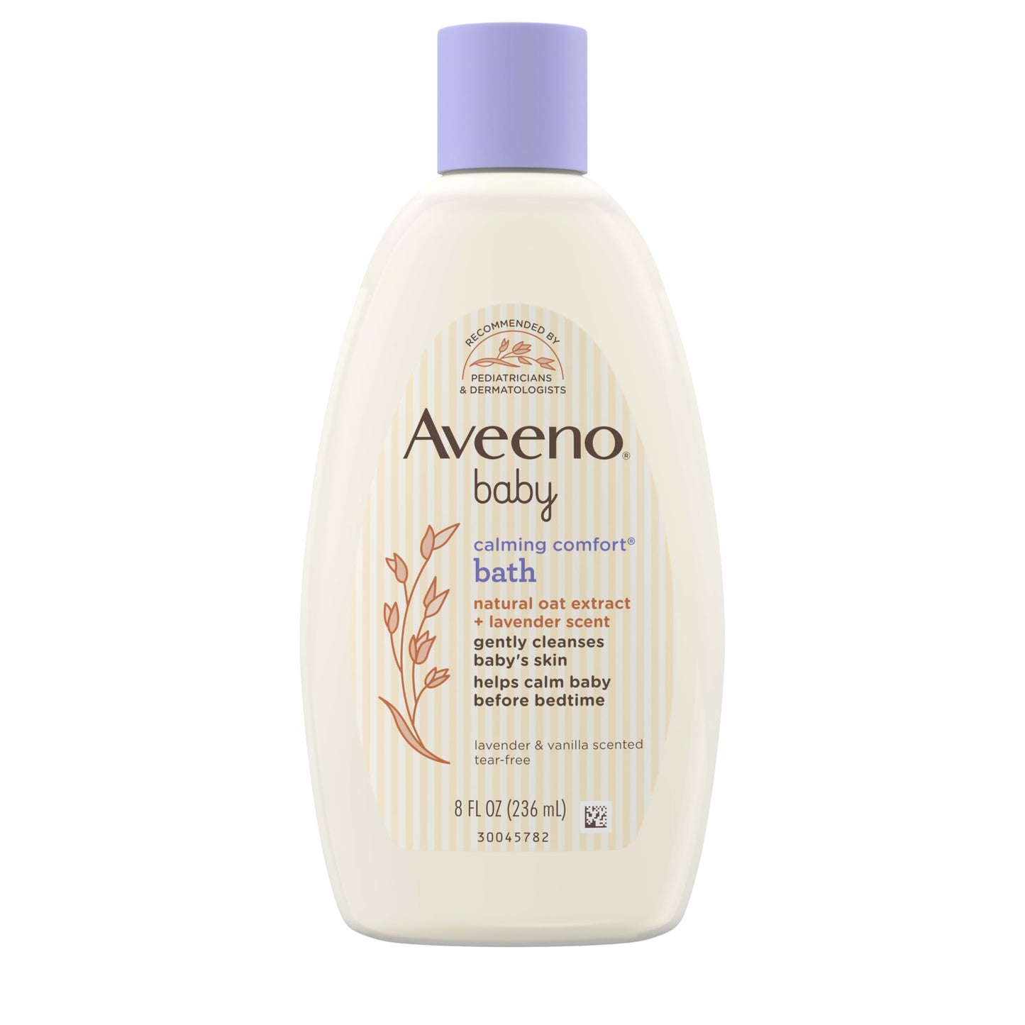 Aveeno Baby Calming Comfort Bath, Body & Hair Wash, Tear Free, 18 fl. oz