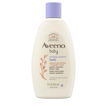 Aveeno Baby Calming Comfort Bath, Body & Hair Wash, Tear Free, 18 fl. oz