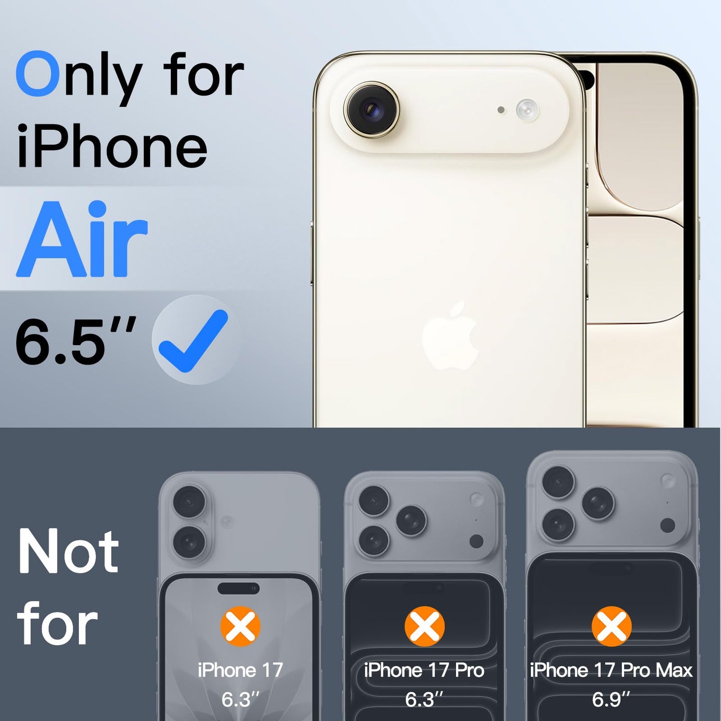 JETech Privacy Screen Protector for iPhone 17 Pro Max, 2-Pack