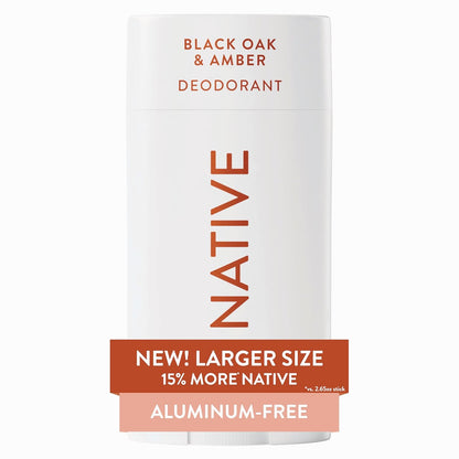 Native Aluminum Free Deodorant, Ocean & Timber, Large Size Stick, 72 Hour Odor Control, for Women & Men, Contains Naturally Derived Ingredients, 3.1 oz