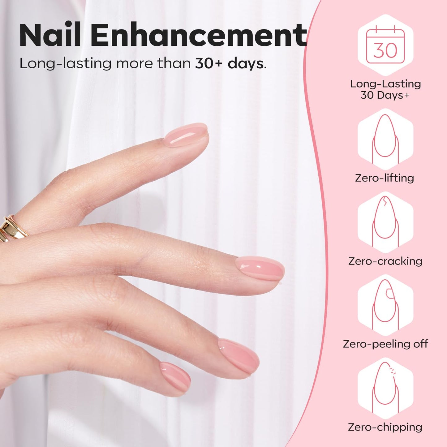 modelones Gel Top Base Coat Set 15ml 2026 Upgrade No Wipe Super Shine