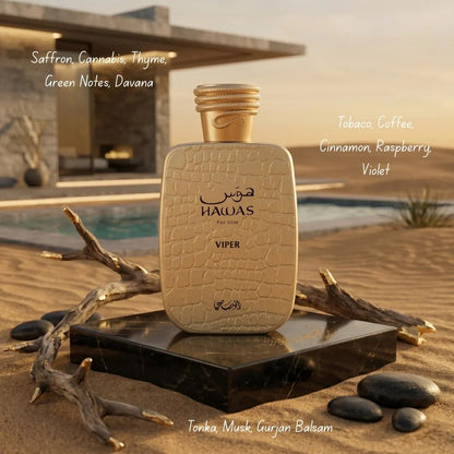 RASASI Hawas Atlantis Eau de Parfum for Men, 100ml (3.4 oz) Fresh & Modern Scent Spray
