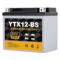 YTX14AH-BS 12V 12Ah Motorcycle Battery, 220CCA Rechargeable Maintenance Free Sealed AGM Battery, Powersport Replacement for ATV, UTV, Scooter