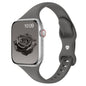 Thin Slim Band Compatible with Apple Watch 38mm 40mm 41mm 42mm 44mm 45mm 46mm 49mm, Replacement Silicone Sport Strap for iWatch Series 11/10/9/8/7/6/5/4/3/2/1 Ultra SE Women Men, Light Blush