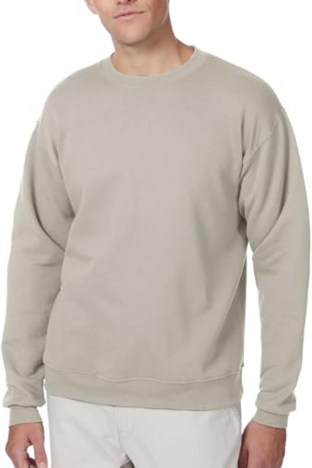 Hanes Men's Sweatshirt, EcoSmart Fleece Crewneck Sweatshirt, Big & Tall Available, 1 or 2-Pack