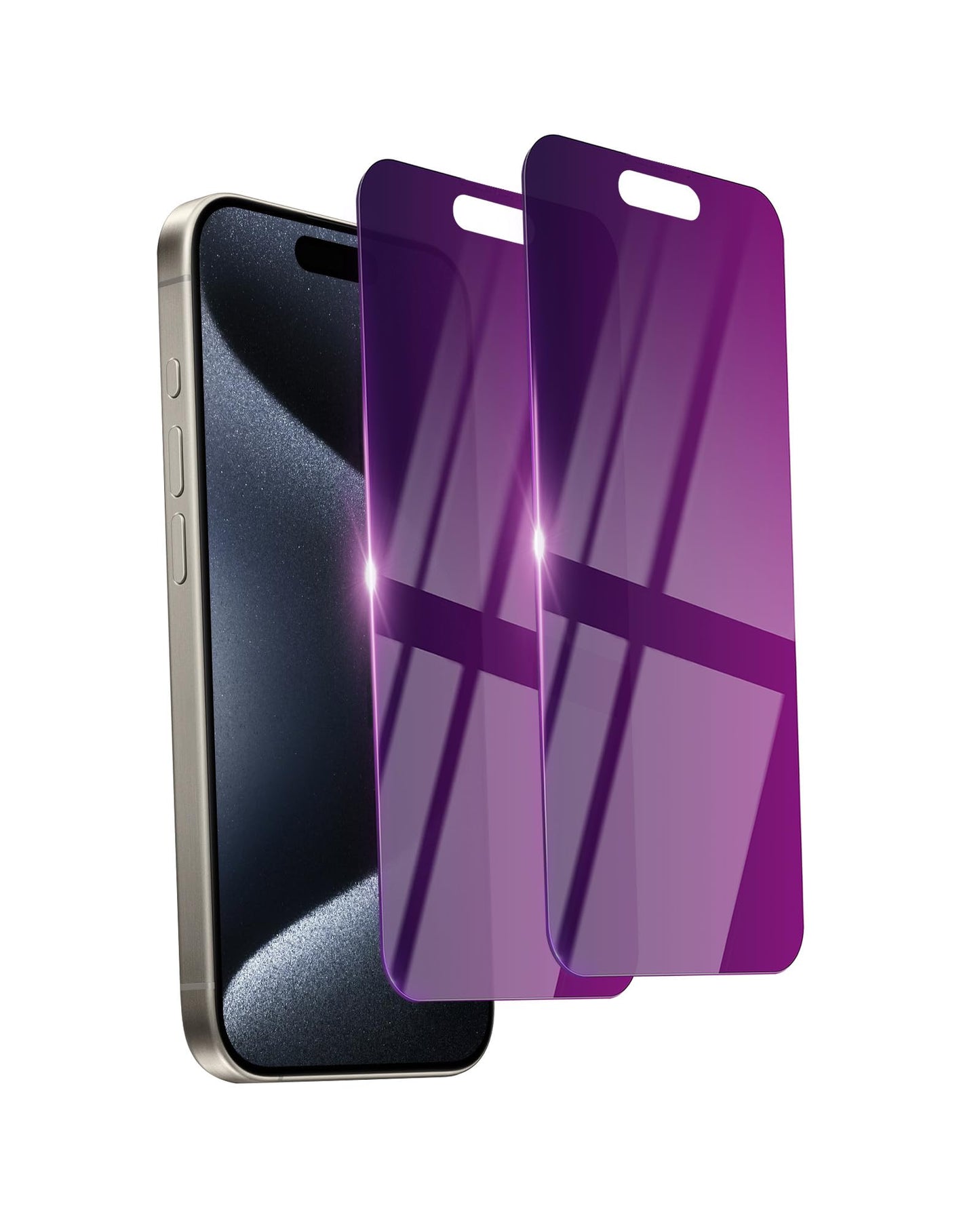 2 Pack Privacy Screen Protector for iPhone 17 Pro Max Tempered Glass 6.9'' Private Saver Anti-Spy Eye Protection Anti-Scratch Full Coverage No Bubble