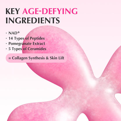 EQQUALBERRY NAD+ Peptide Boosting Serum | 14 Peptide Serum for Face, Neck & Body | Vegan Collagen & Pink Serum for Anti-Aging, Firming & Lifting | Korean Skincare (1.01 oz / 30ml)
