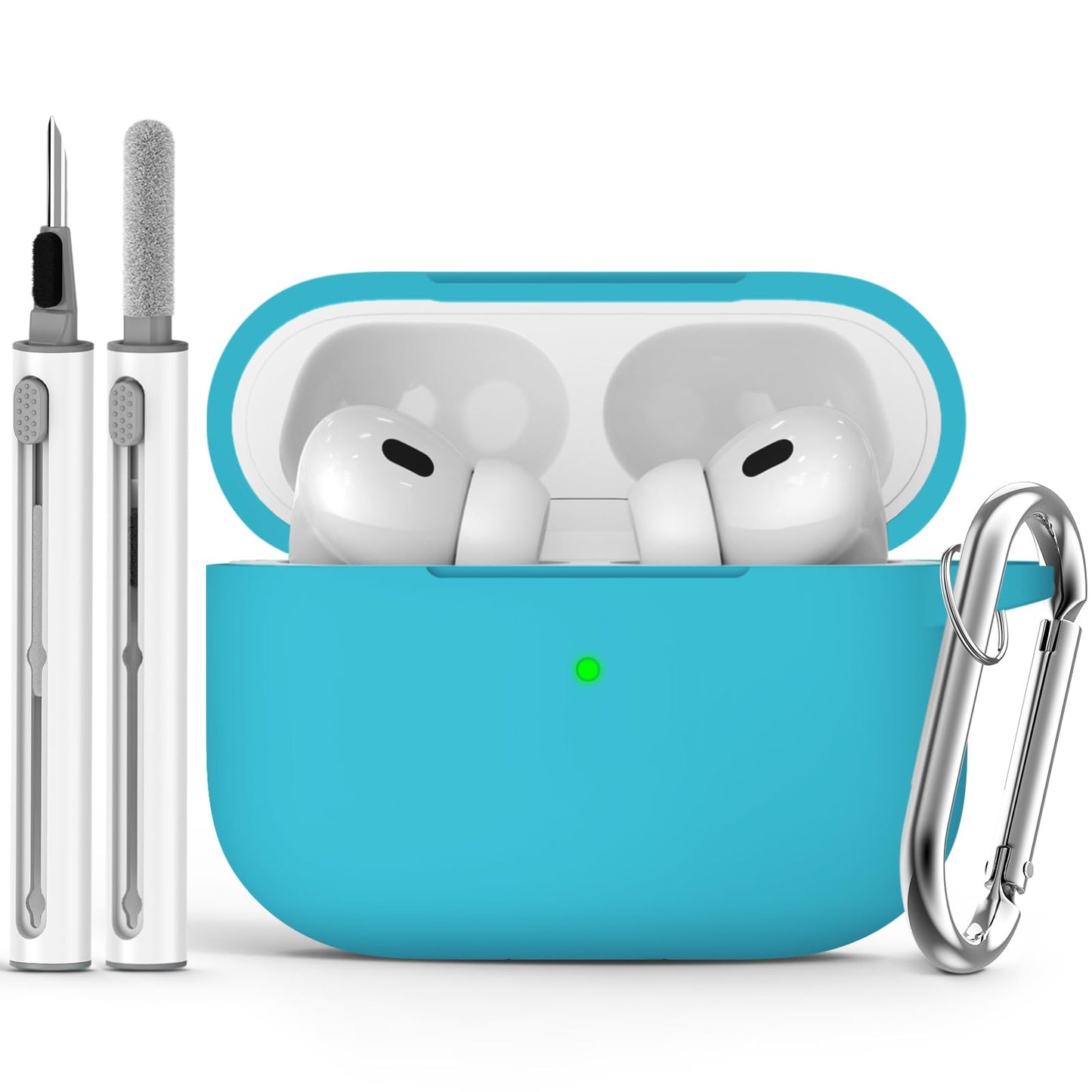 Ljusmicker for AirPods 4 Case 2024 with Cleaner Kit,Milk Tea