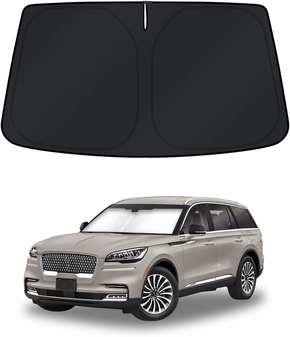 KUST Windshield Sun Shade for 2016 2017 2018 2019 2020 2021 2022 BMW X1 F48 Accessories Custom Fit Sunshade Foldable Window Sun Visor Protector Blocks UV Rays Keep Your Car Cooler