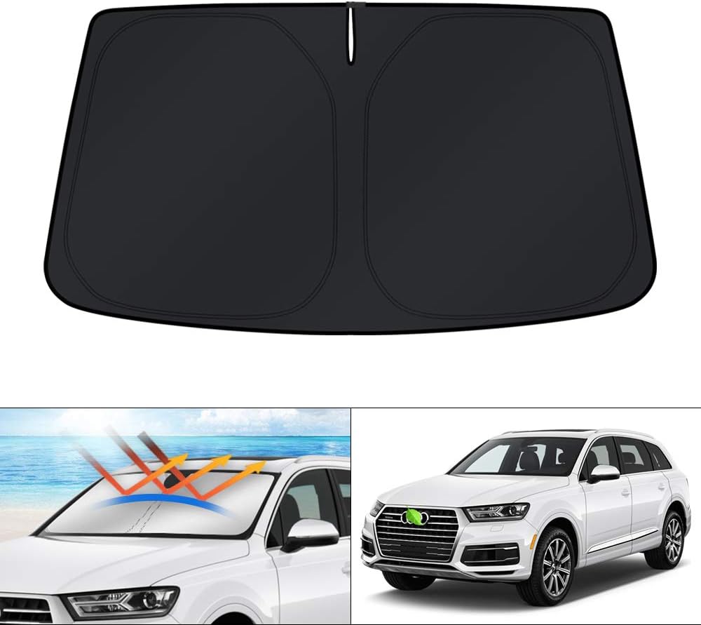 KUST Windshield Sun Shade for 2016 2017 2018 2019 2020 2021 2022 BMW X1 F48 Accessories Custom Fit Sunshade Foldable Window Sun Visor Protector Blocks UV Rays Keep Your Car Cooler