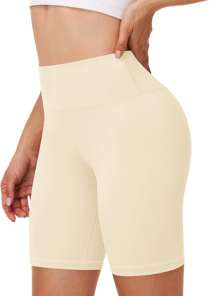 Runhit Women's Workout Biker Shorts - 3"/5"/8" High Waisted Tummy Control Spandex Booty Shorts for Volleyball Gym Yoga Dance