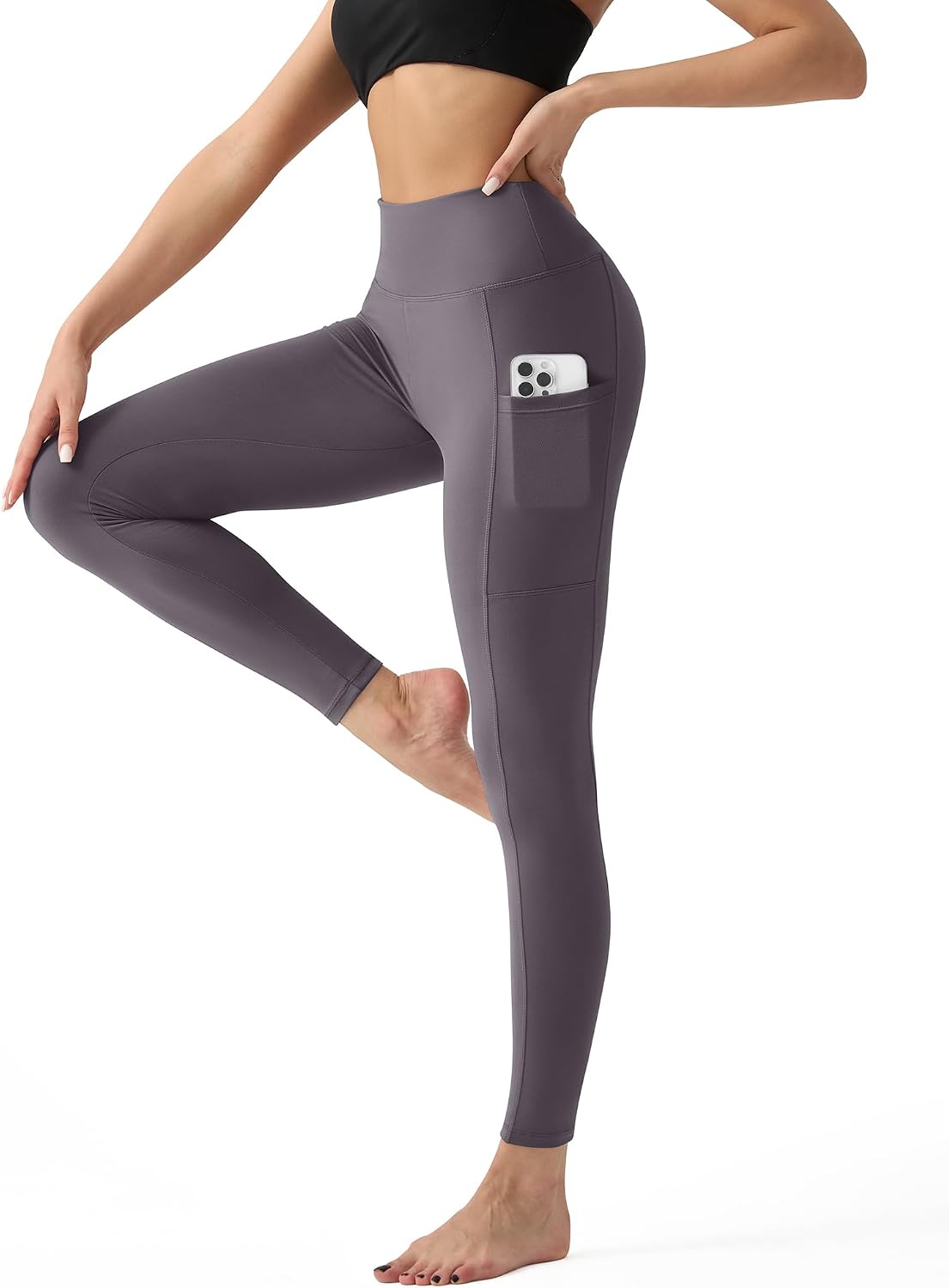 YUDSUD High Waisted Leggings for Women - Tummy Control Yoga Pants for Workout Running Athletic Women's Leggings Plus Size