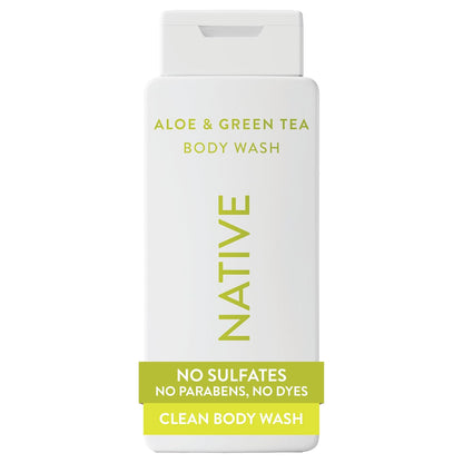 Native Clean Body Wash, Gentle & pH-balanced for Sensitive Skin, 24-Hr Freshness for Women & Men, Vegan & Cruelty-Free, Free of Sulfates, Parabens & Phthalates, Cashmere & Rain, 18 fl oz