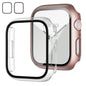 JZK Screen Protector Case for Apple Watch Series 11/10 42mm,Purple+Clear