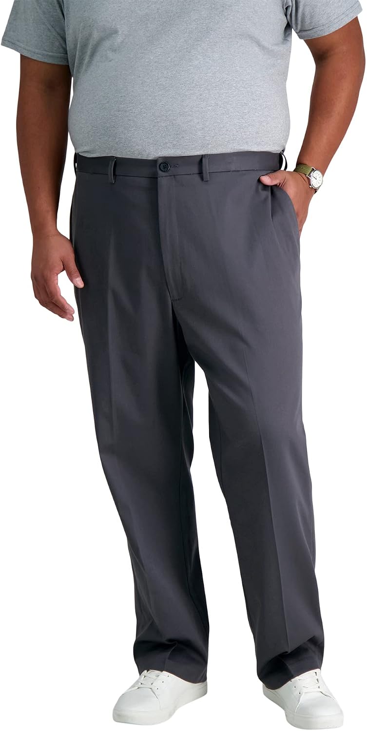 Haggar Men's Classic Fit Premium No Iron Khaki Pant