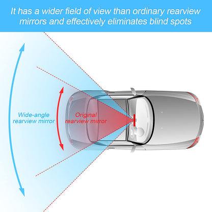 8sanlione 360-Degree Adjustable Car Rearview Mirror