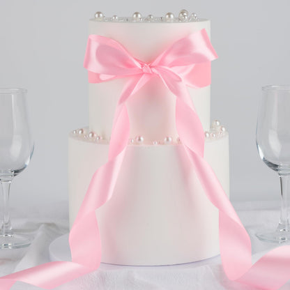 Mauproy Dusty Rose Satin Ribbon, 1-1/2 Inch, 50 Yards