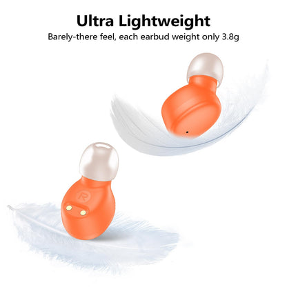 kurdene Wireless Earbuds Bluetooth 5.3 in Ear Buds Light Weight Headphones,Deep Bass Sound,Built in Mics Headset,Clear Calls Earphones for Sports Workout Glossy Black