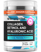 SimplyVital Face Moisturizer Retinol Collagen Hyaluronic Acid Cream 3.4 oz