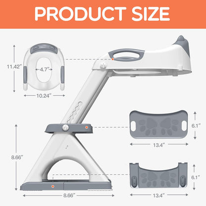 Potty Training Toilet for Toddlers, 2-in-1 Potty Training seat, Anti-Slip