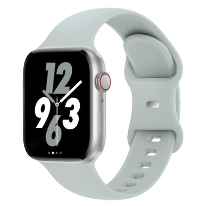 Sport Band Compatible with Apple Watch 38mm 40mm 41mm 42mm 44mm 45mm 46mm 49mm, Replacement Soft Silicone Strap Wristbands for iWatch Series 11/10/9/8/7/6/5/4/3/2/1 Ultra SE Women Men, Space Gray