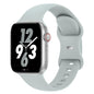 Sport Band Compatible with Apple Watch 38mm 40mm 41mm 42mm 44mm 45mm 46mm 49mm, Replacement Soft Silicone Strap Wristbands for iWatch Series 11/10/9/8/7/6/5/4/3/2/1 Ultra SE Women Men, Space Gray
