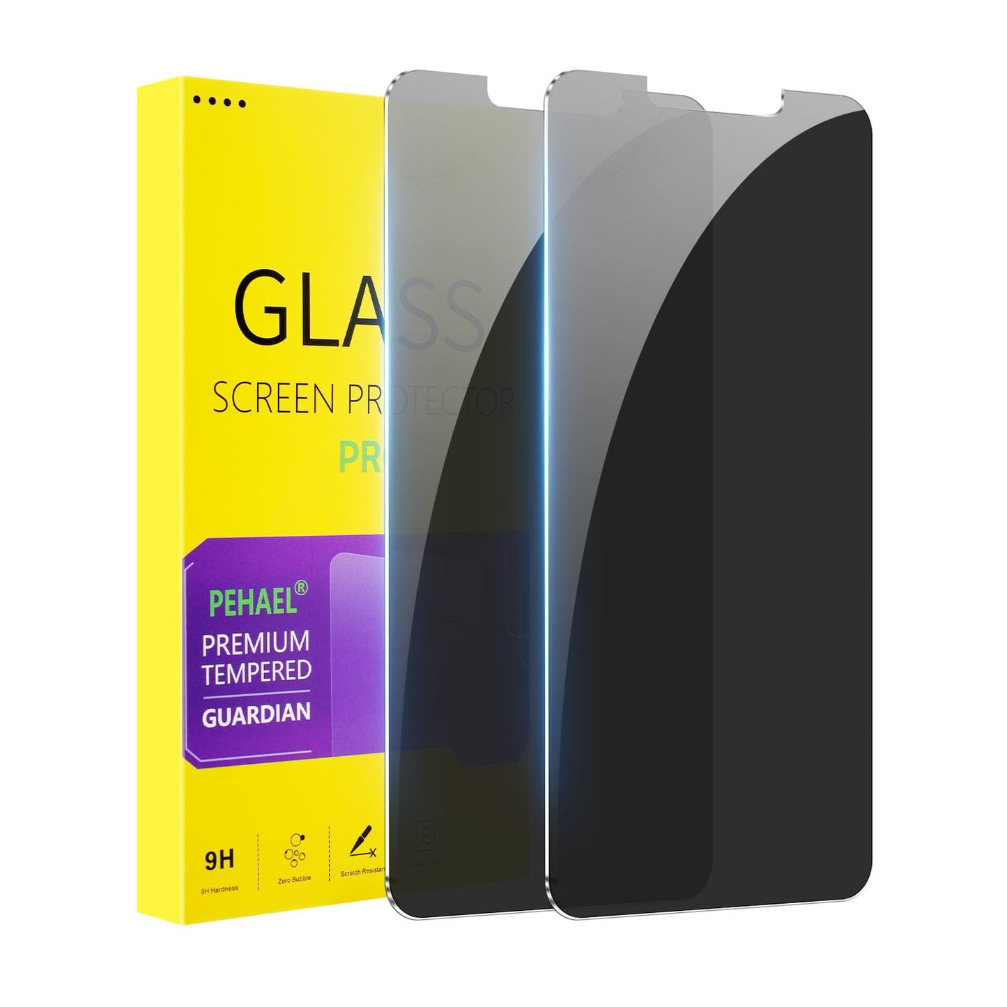 PEHAEL for iPhone 16 Pro Max Privacy Screen Protector+Camera Lens Protector