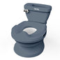 Ingenuity My Size Potty Pro 2-in-1 Potty Training Toilet, Floor Potty with Removable Potty Seat for Standard Toilets, Realistic Flushing Sound, for Toddlers Ages 18+ Months, Up to 50 lb