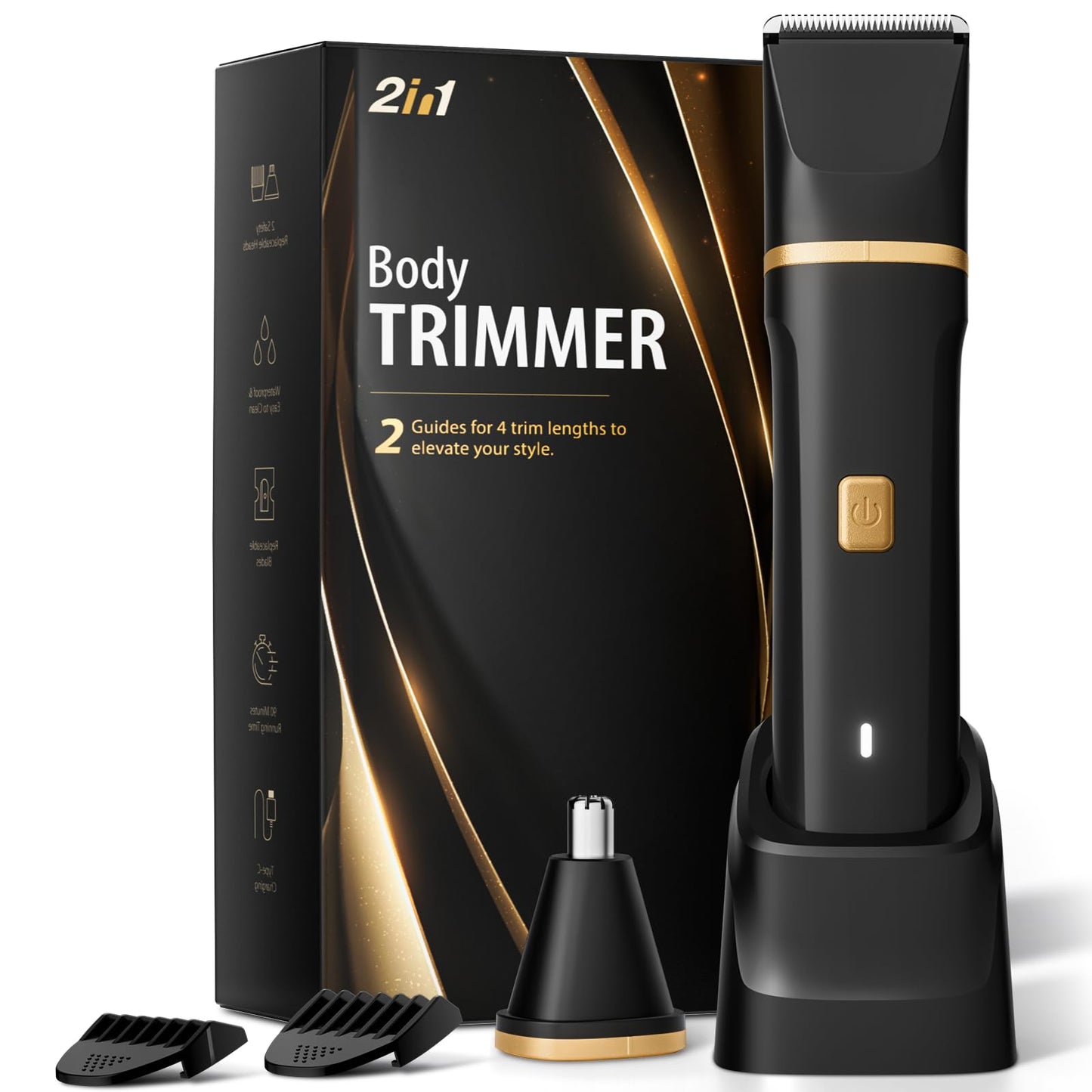 Risina 2-in-1 Bikini Trimmer for Women, Women's Electric Razor, Face Shaver