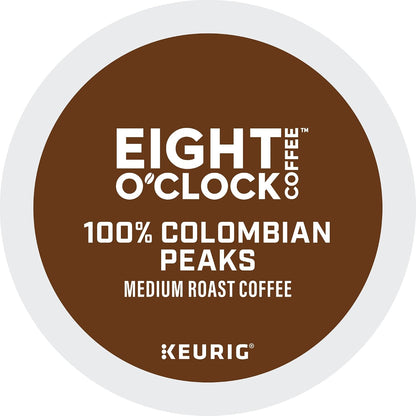 Eight O'Clock Coffee Hazelnut, Single-Serve Keurig K-Cup Pods, Flavored Medium Roast Coffee Pods, 96 Count