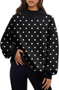 Trendy Queen Womens Mock Neck Sweatshirts Oversized Pullover Fall Outfits