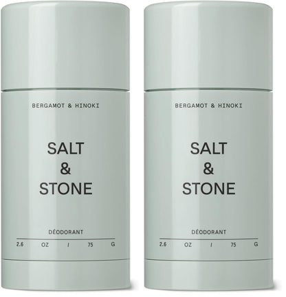 Salt & Stone Aluminum-Free Deodorant, Women & Men Santal & Vetiver 2.6 oz