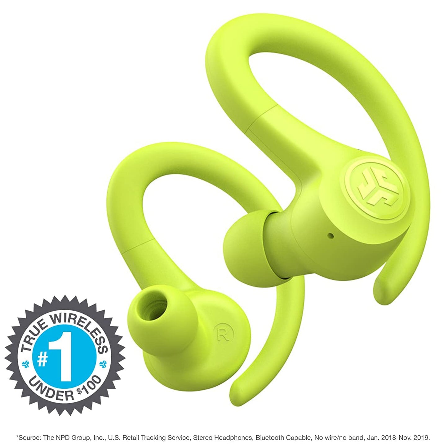 JLab, Go Sport+, True Wireless Workout Earbuds, Bluetooth Sport Earbuds, Clear Calling, Graphite