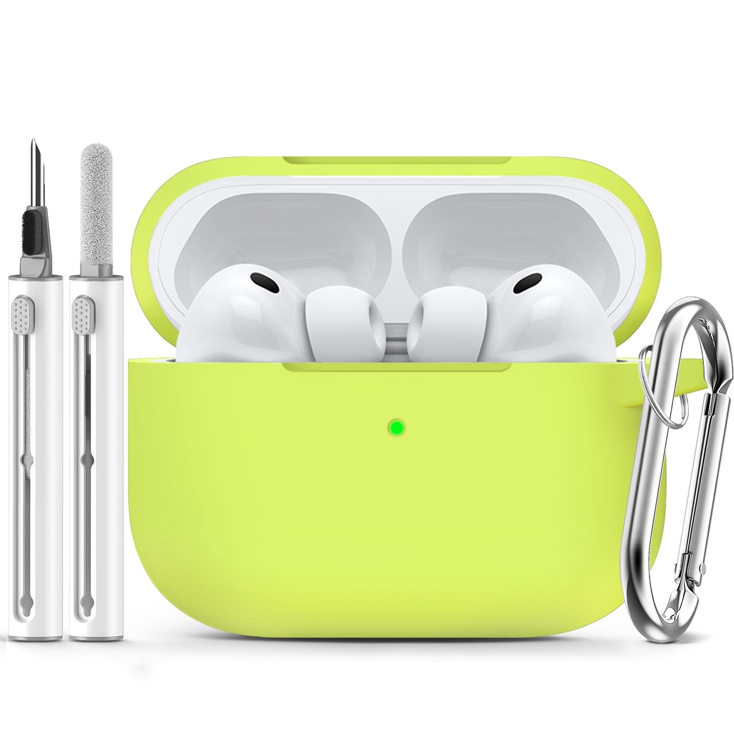 Ljusmicker for AirPods 4 Case 2024 with Cleaner Kit,Milk Tea
