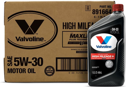 Valvoline MaxLife High Mileage 5W-30 Synthetic Blend Motor Oil 5 Quart