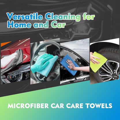 HOMEXCEL Microfiber Cleaning Cloth 12 Pack, 12.5 x 12.5 inch Microfiber Towels for Cars, Ultra Absorbent Washing Cloth, Lint Free Streak Free Cleaning Rags for Car, Kitchen, and Window (Grey)