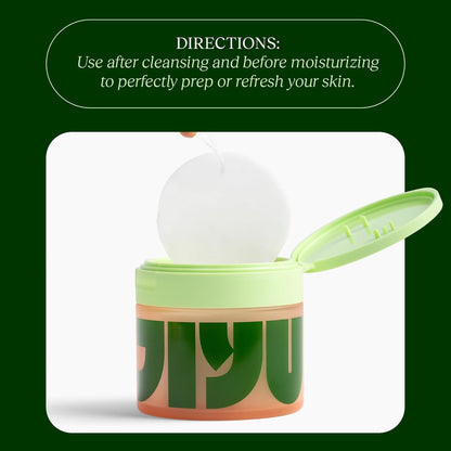 JIYU Toning Polish Pads - Korean Skincare for Dark Spots, Wrinkles & Dull Skin - Hydrating Facial Treatment with Snail Mucin, Niacinamide, Peptides & Centella - 2-Pack, 200 Pads