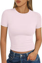 Trendy Queen Womens Short Sleeve T Shirt Basic Summer Top