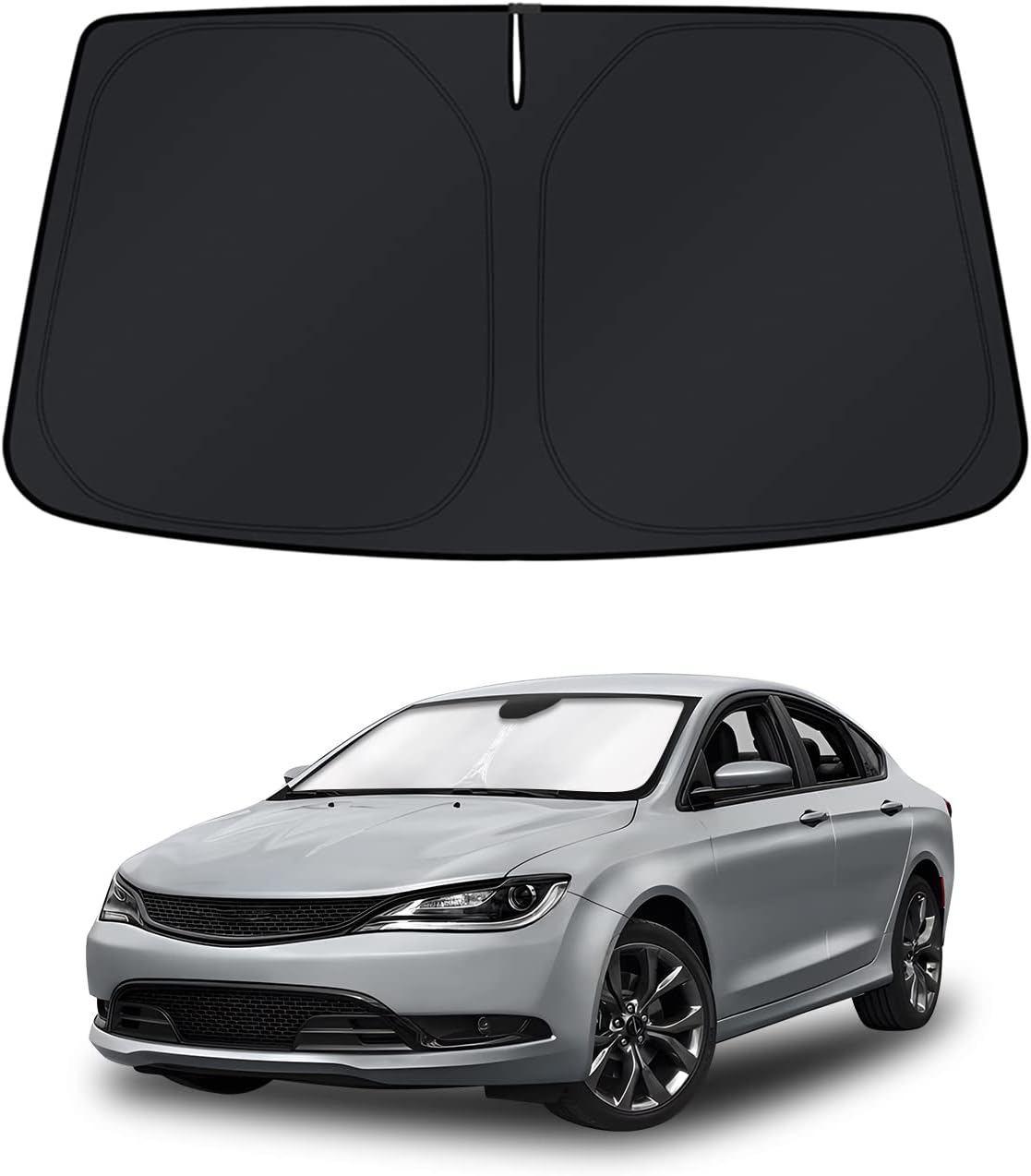 KUST Windshield Sun Shade for 2016 2017 2018 2019 2020 2021 2022 BMW X1 F48 Accessories Custom Fit Sunshade Foldable Window Sun Visor Protector Blocks UV Rays Keep Your Car Cooler