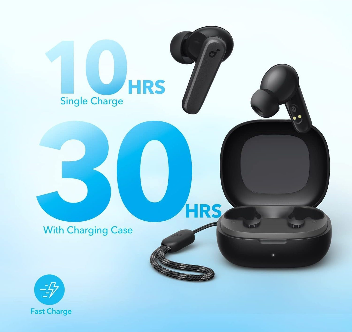 Soundcore by Anker P20i True Wireless Earbuds, with Big Bass, 30H Playtime