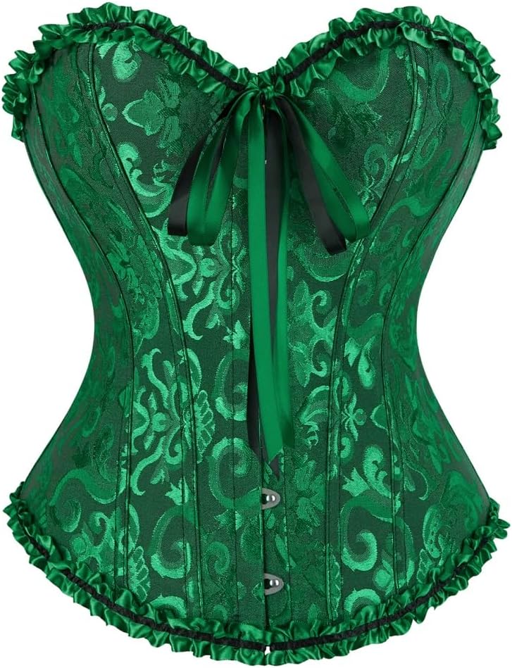 frawirshau Women's Overbust Costume Corset Renaissance Victorian